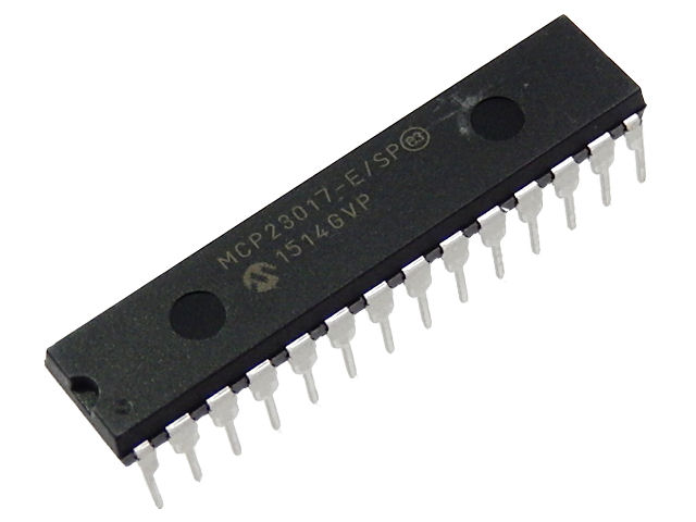 I2C I/O expander MCP23017