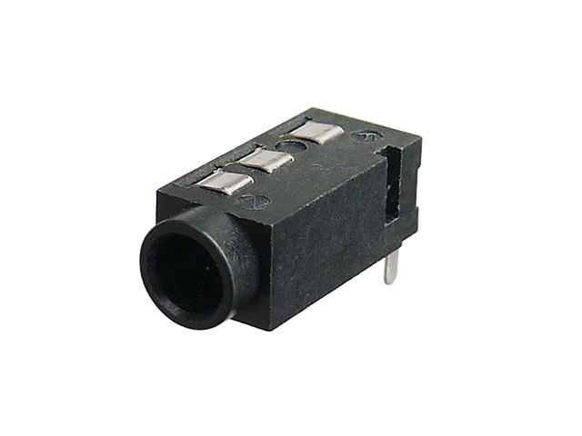 3.5mm 4-pole mini jack for PCB mounting MJ-4PP-9